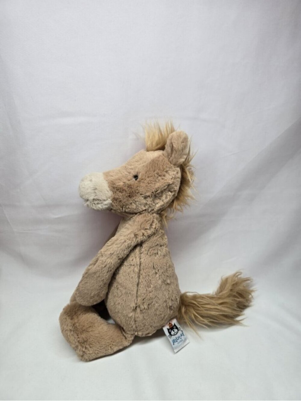 Jellycat Medium Bashful Pony Retired Horse Plush 12" Authentic